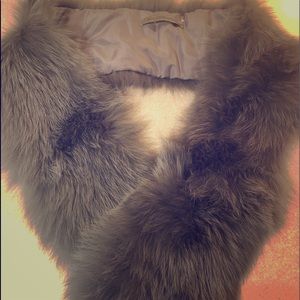 Real fur scarf